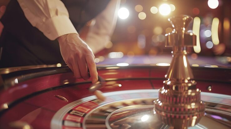 Roulette bet layout showing inside and outside bet positions